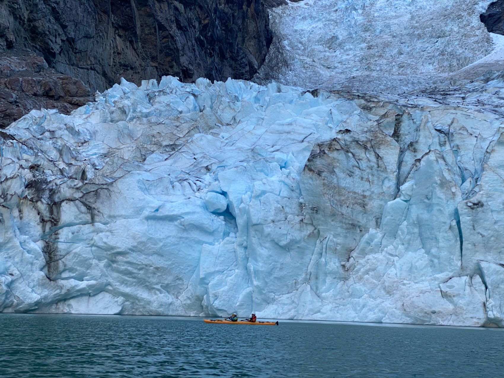 Kayaking at Glaciar Serrano