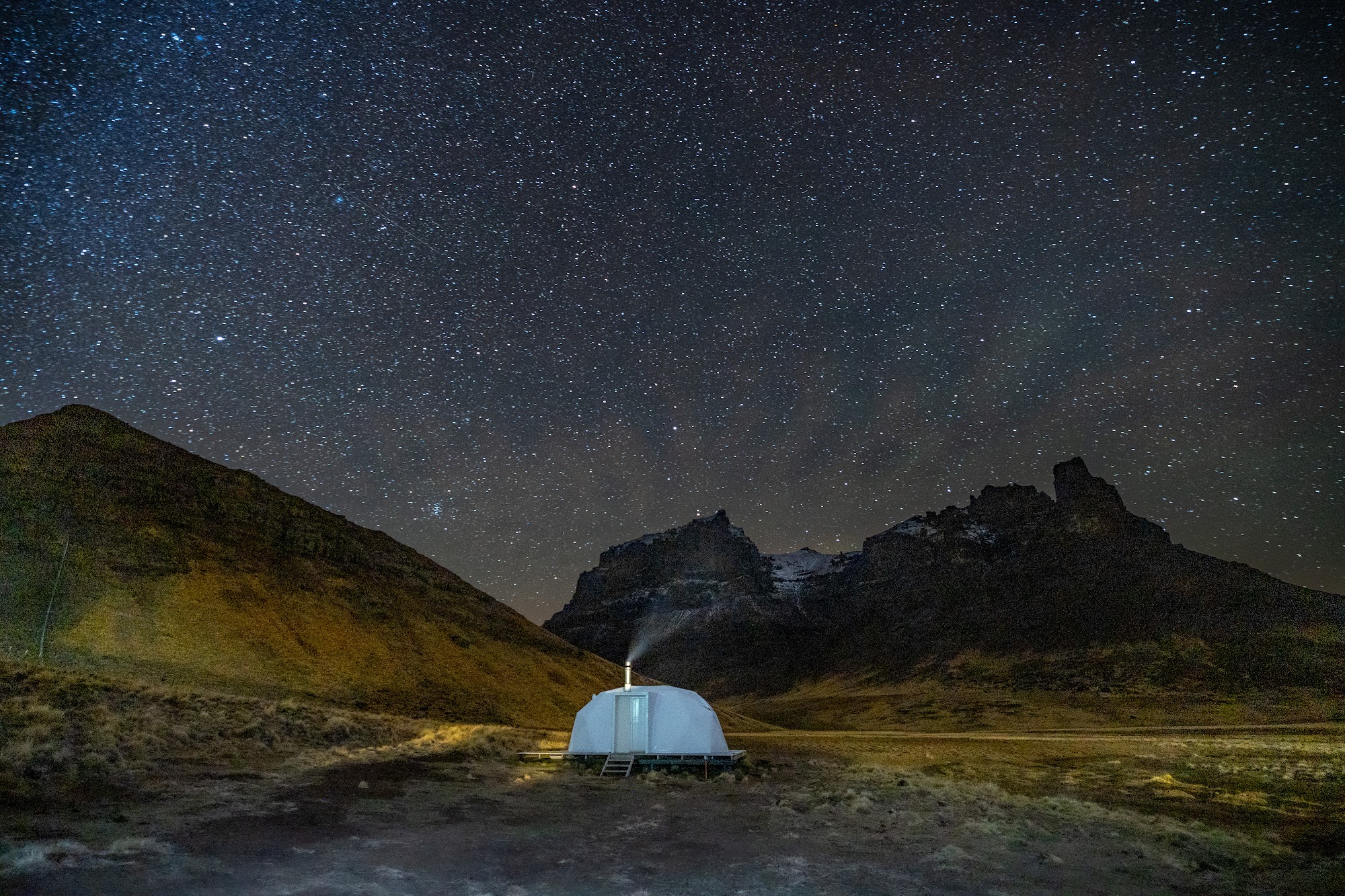 Dinner beneath the highland sky