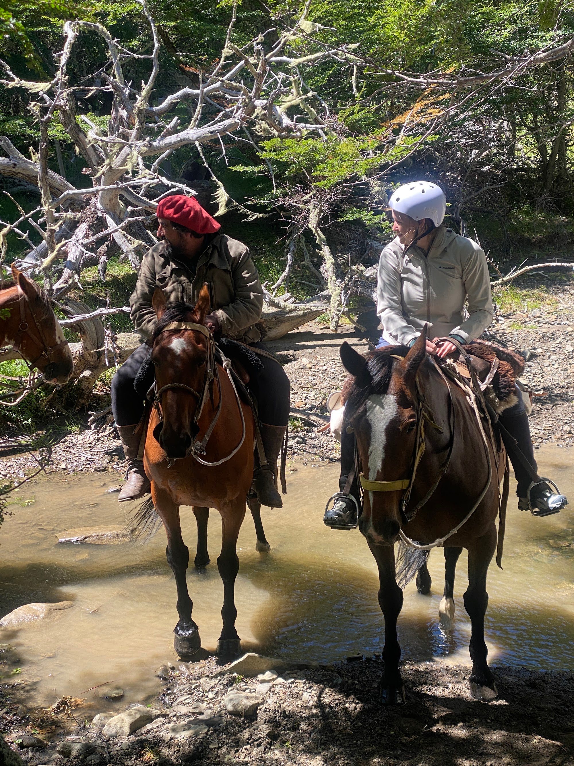 Flat ground and the stream crossings